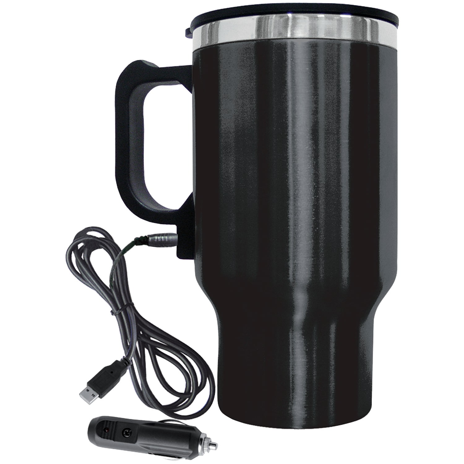 Brentwood Appliances Cmb-16b 16-Ounce Electric Coffee Mug with Wire Car Plug, Black