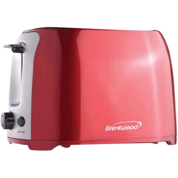 Brentwood Appliances Cool Touch 2-Slice Extra Wide Slot Toaster - Red