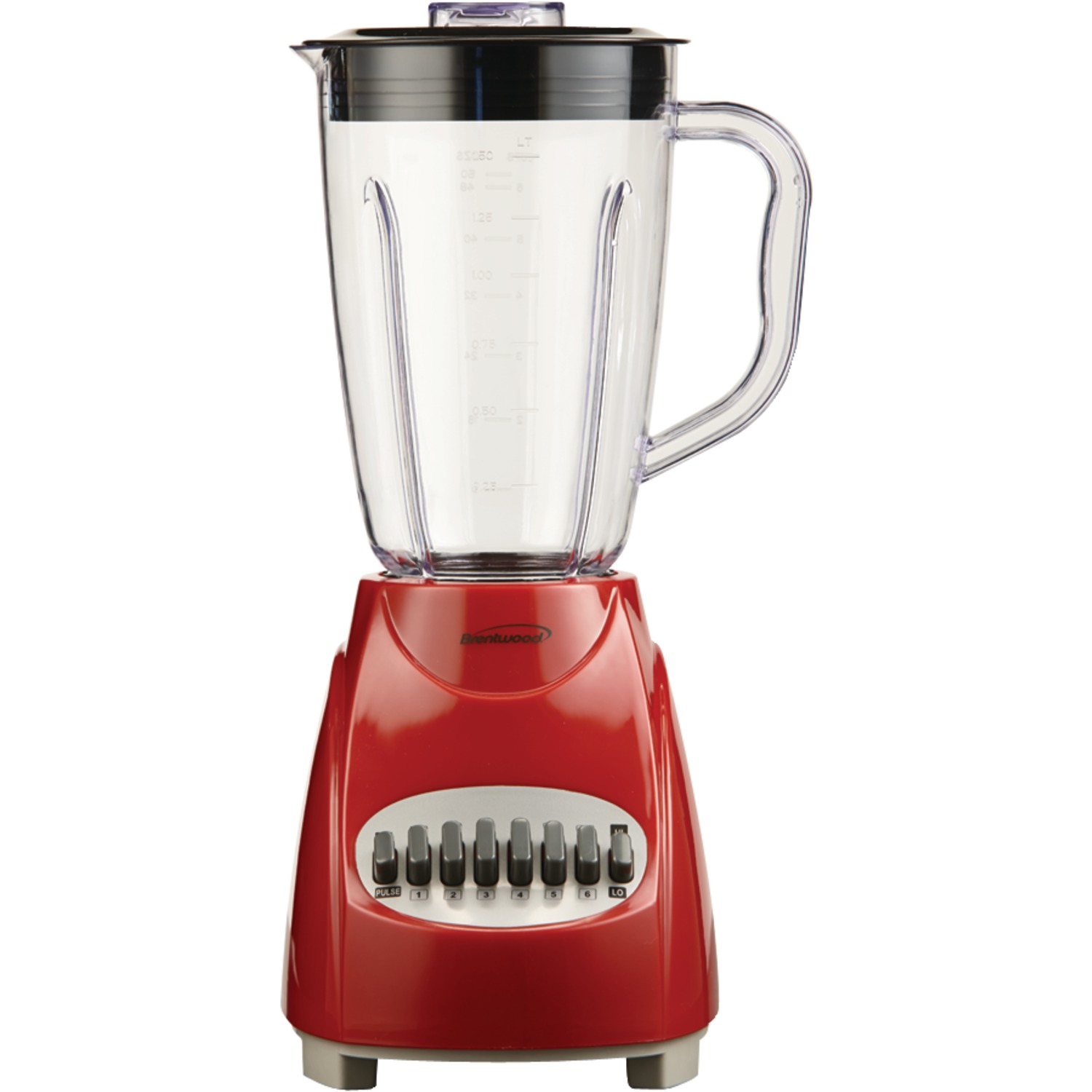 Brentwood Appliances Jb-220r 50-ounce 12-speed + Pulse Electric Blender with Plastic Jar (red) - image 1 of 12