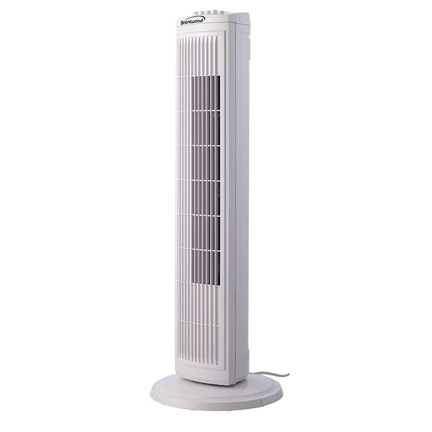 Brentwood Appliances New F-30TW 3-Speed 30in. Tall and 10.25 Length Oscillating Tower Fan - White