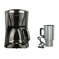 thumbnail image 1 of Brentwood Appliances TS-217 12-Cup Coffee Maker (Black) and CMB-16C 16-Ounce Stainless Steel Heated Travel Mug with 12-Volt Car Adapter Bundle, 1 of 3