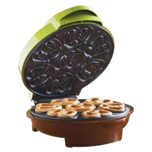 Brentwood Appliances TS-251 1000W Non-Stick Mini Pretzel Maker Machine, Green