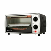 Brentwood Appliances TS-345B Stainless Steel 4 Slice Toaster Oven - Black, Silver