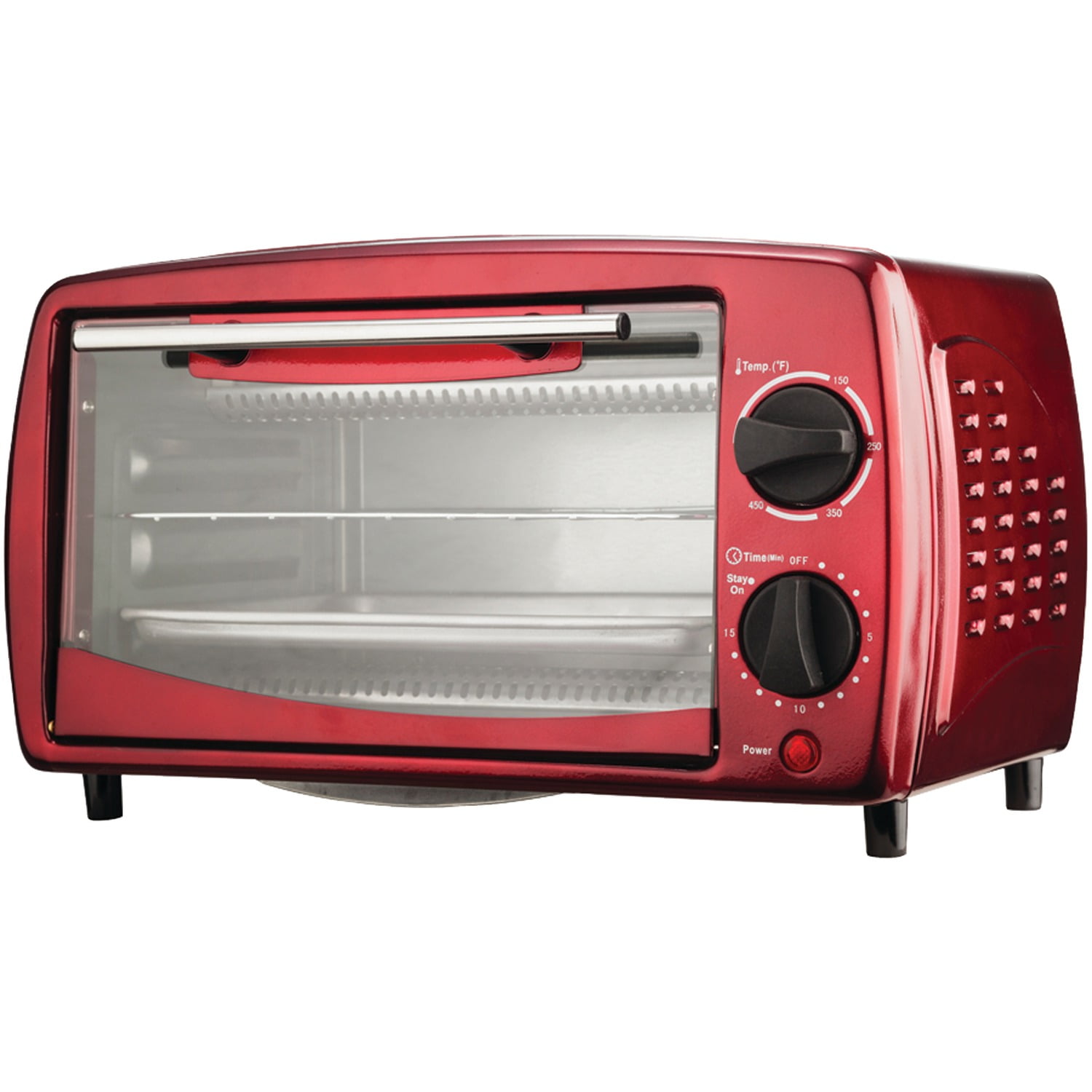 Brentwood Appliances TS-345R 4-Slice Toaster Oven, Red