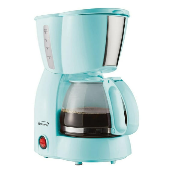 Brentwood Blue Finish 4-Cup 650W Coffee Maker