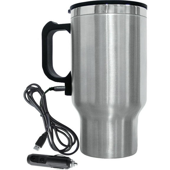 Brentwood CMB-16C Stainless Steel 16oz 12 Volt Heated Travel Mug