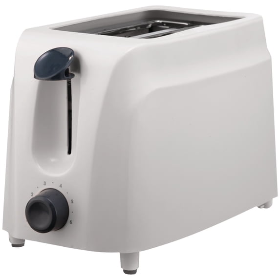 Brentwood Cool-Touch 2-Slice 760-Watt Toaster with Extra-Wide Slots and 6 Browning Levels, White