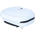 thumbnail image 1 of Brentwood Electric Contact Grill with 2-Slice Capacity in White – Non-Stick Compact Grill for Healthy, Low-Fat Cooking, with Dishwasher-Safe Drip Tray & Upright Storage, 1 of 7