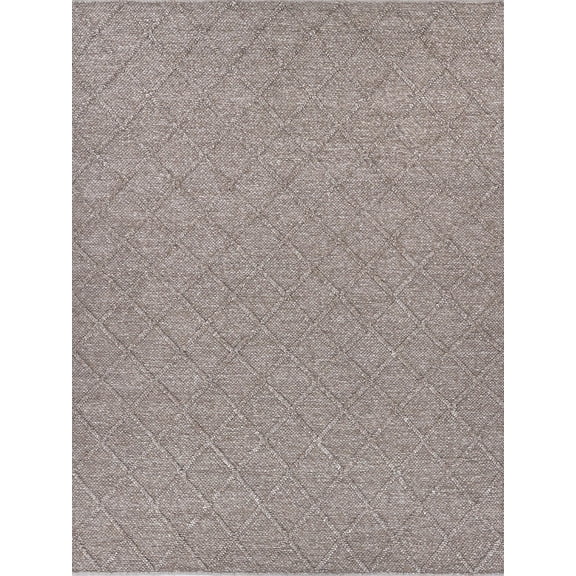 Brentwood Flatweave New Zealand Wool Brown 17'x20' Area Rug