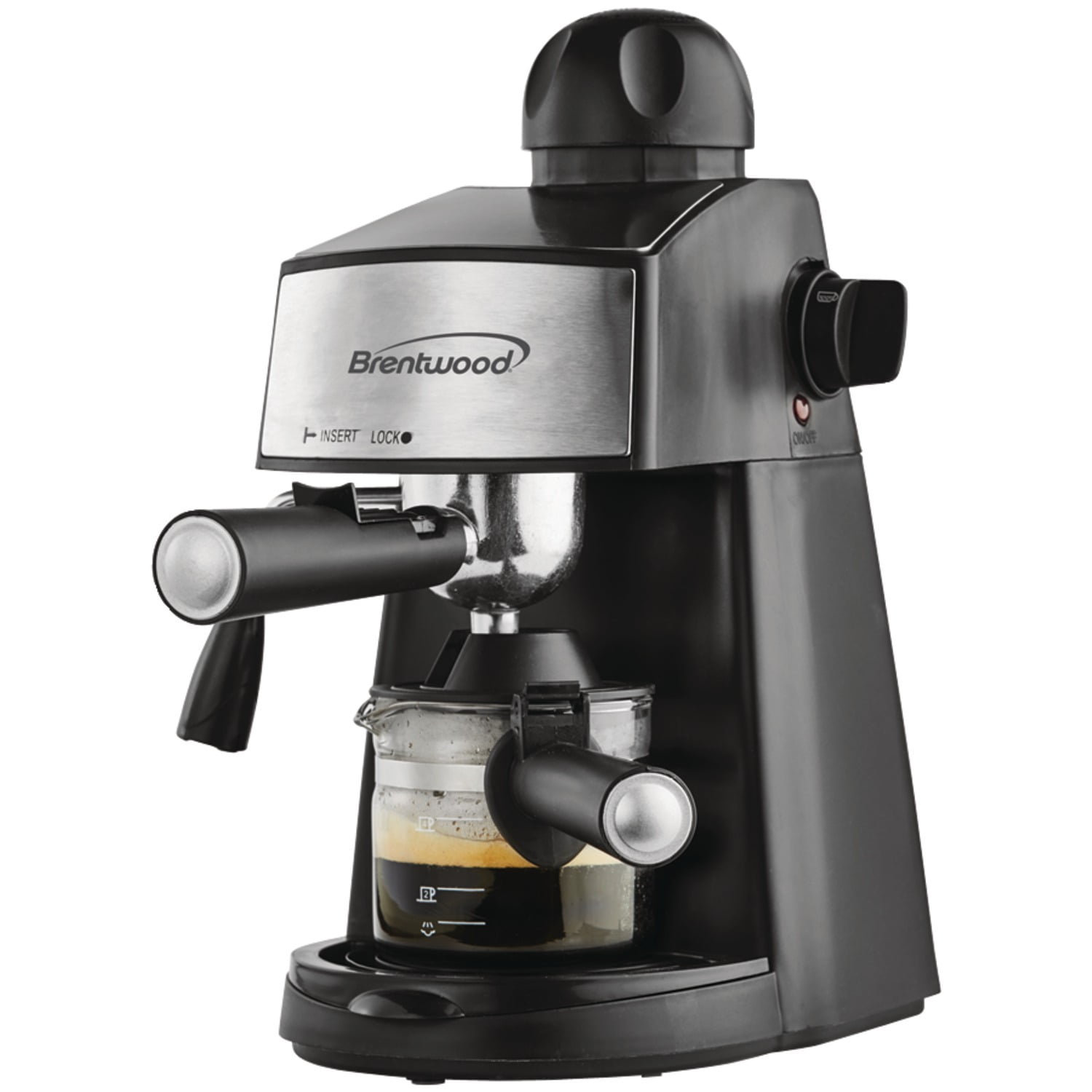 Brentwood 6-Cup Silver Electric Espresso Machine TS-119S - The