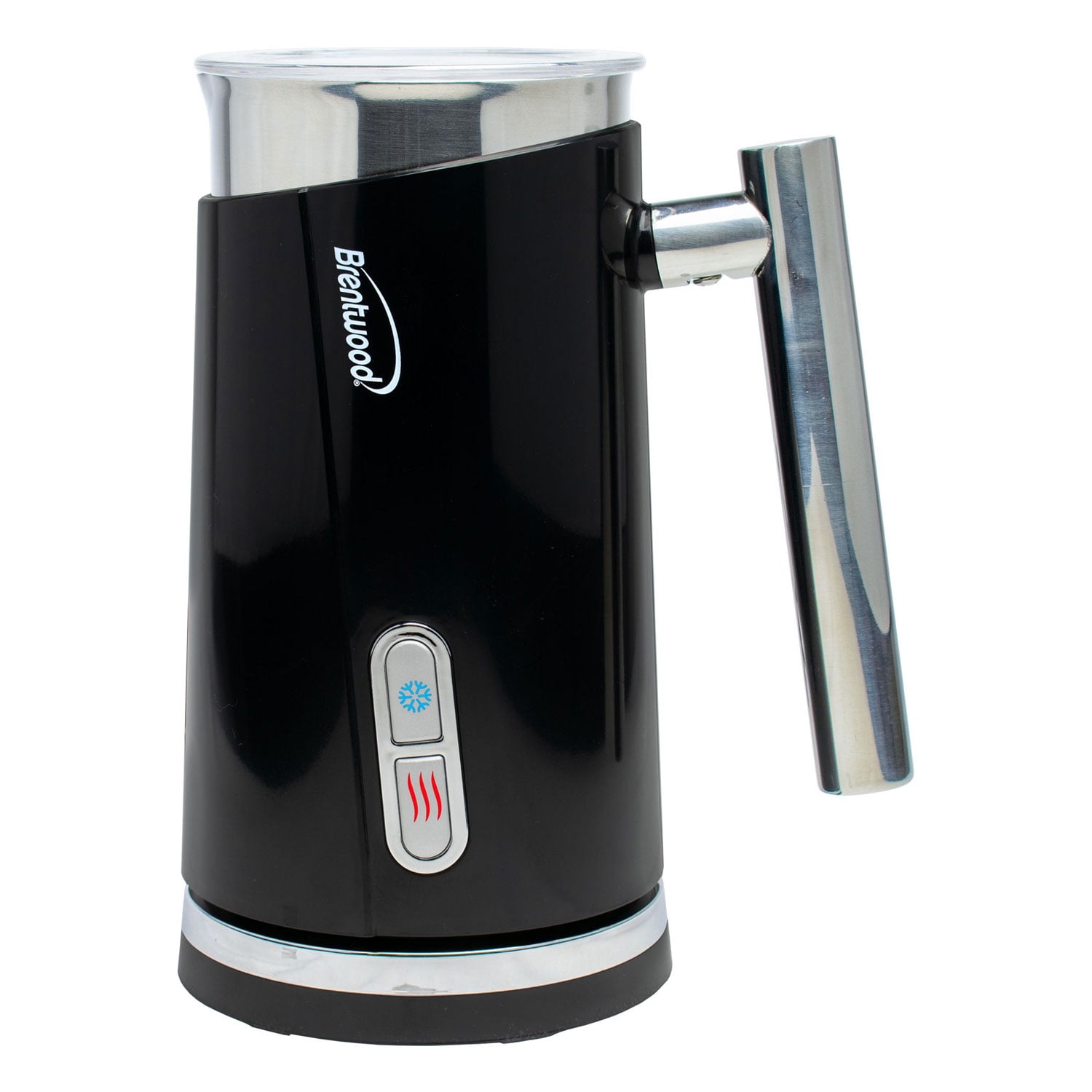 Ovente Electric Handheld Milk Frother with Premium Stainless Steel Material  Fast Frothing with 2 AA Batteries Operated, Portable and Easy to Store,  Perfect for Coffee, Brushed (FRS1020B)