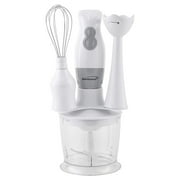 Brentwood Appliances HB-38W 2-Speed Hand Blender And Food Processor With Balloon Whisk White