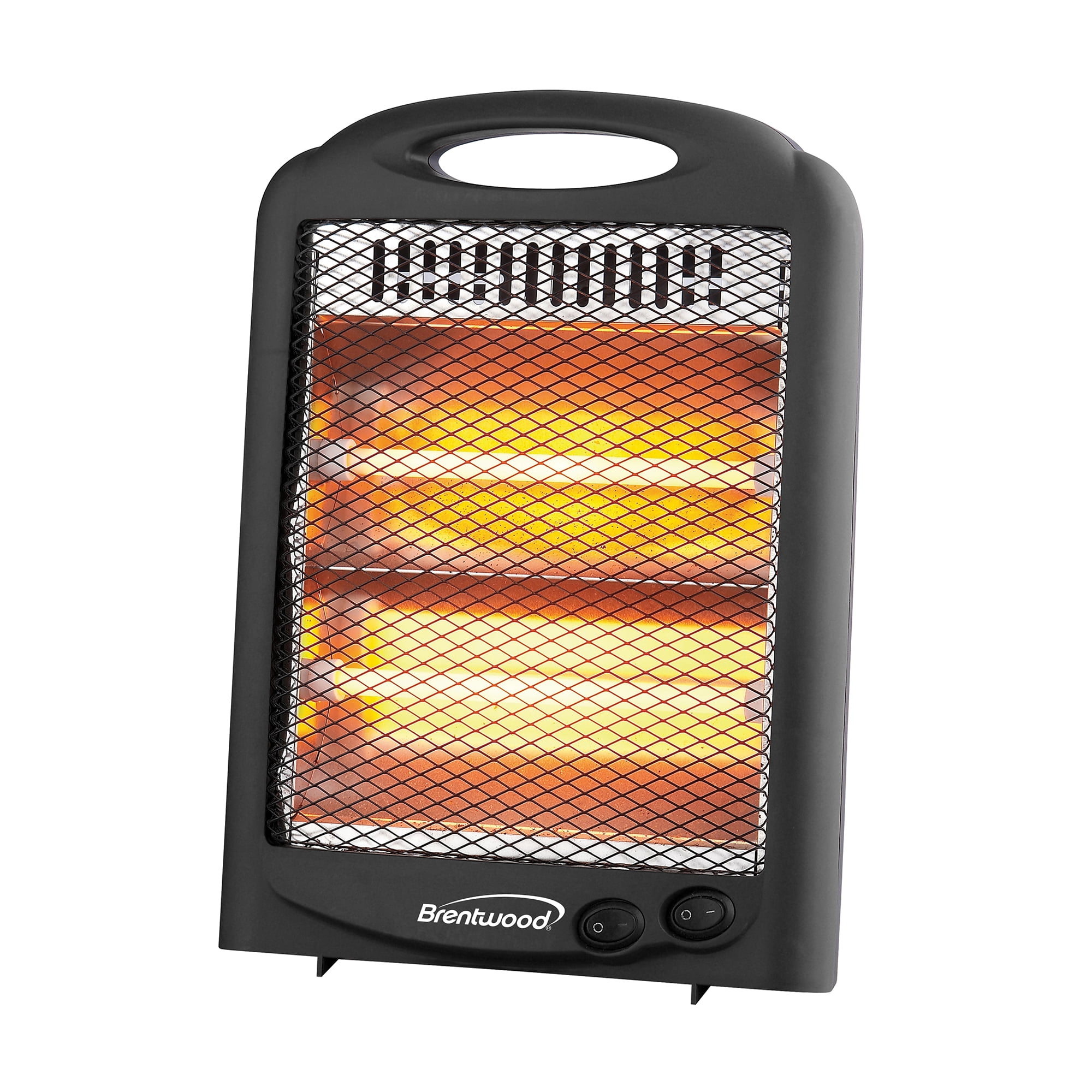 Brentwood H-Q600BK 600-Watt-Max Portable Quartz Space Heater, Black