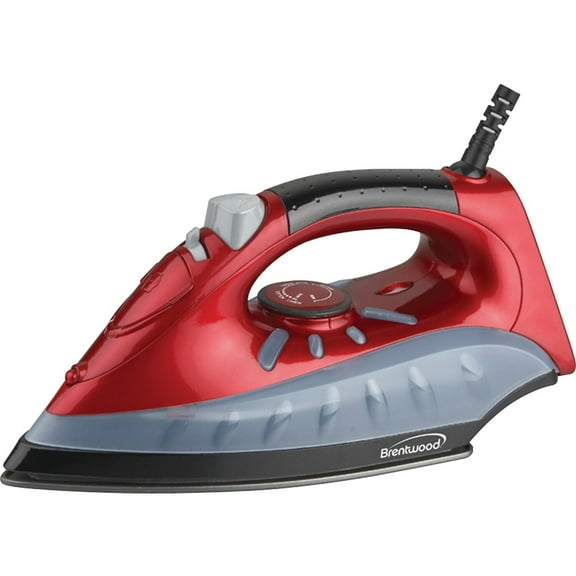 Brentwood MPI-6 Full Size Steam/Spray/Dry Iron, Red