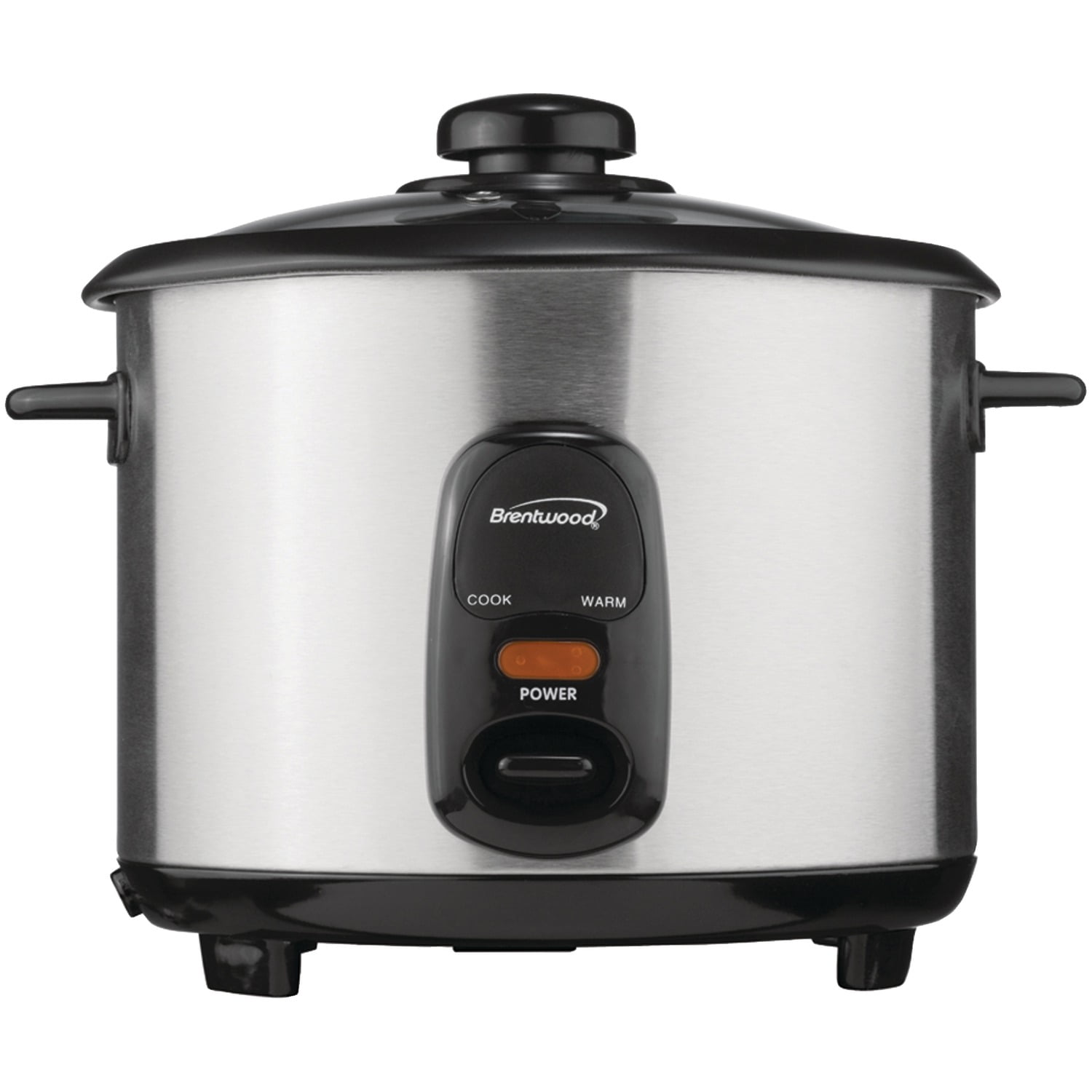 Brentwood New 5-Cup Uncooked/10-Cup Cooked Rice Cooker, Stainless Steel