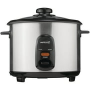 Brentwood New 5-Cup Uncooked/10-Cup Cooked Rice Cooker, Stainless Steel