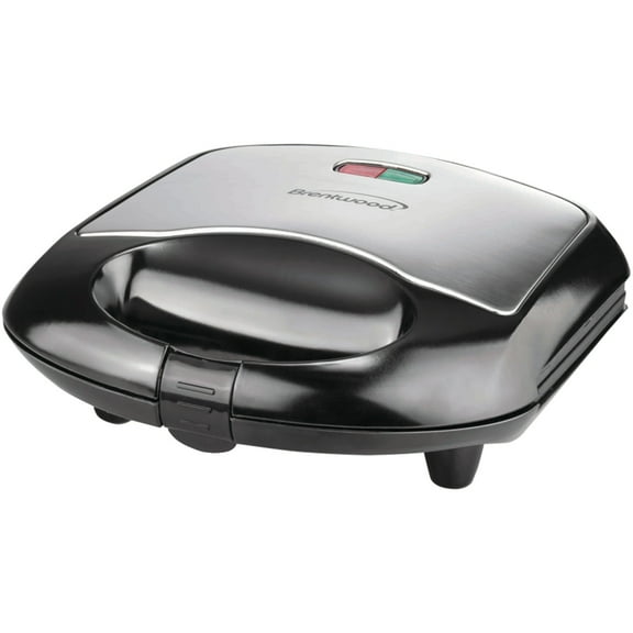 Brentwood Nonstick Compact Dual Sandwich Maker (Black), TS-240BPT