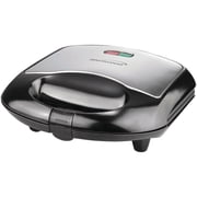 Brentwood 750-Watt Nonstick Compact Dual Sandwich Maker, Black