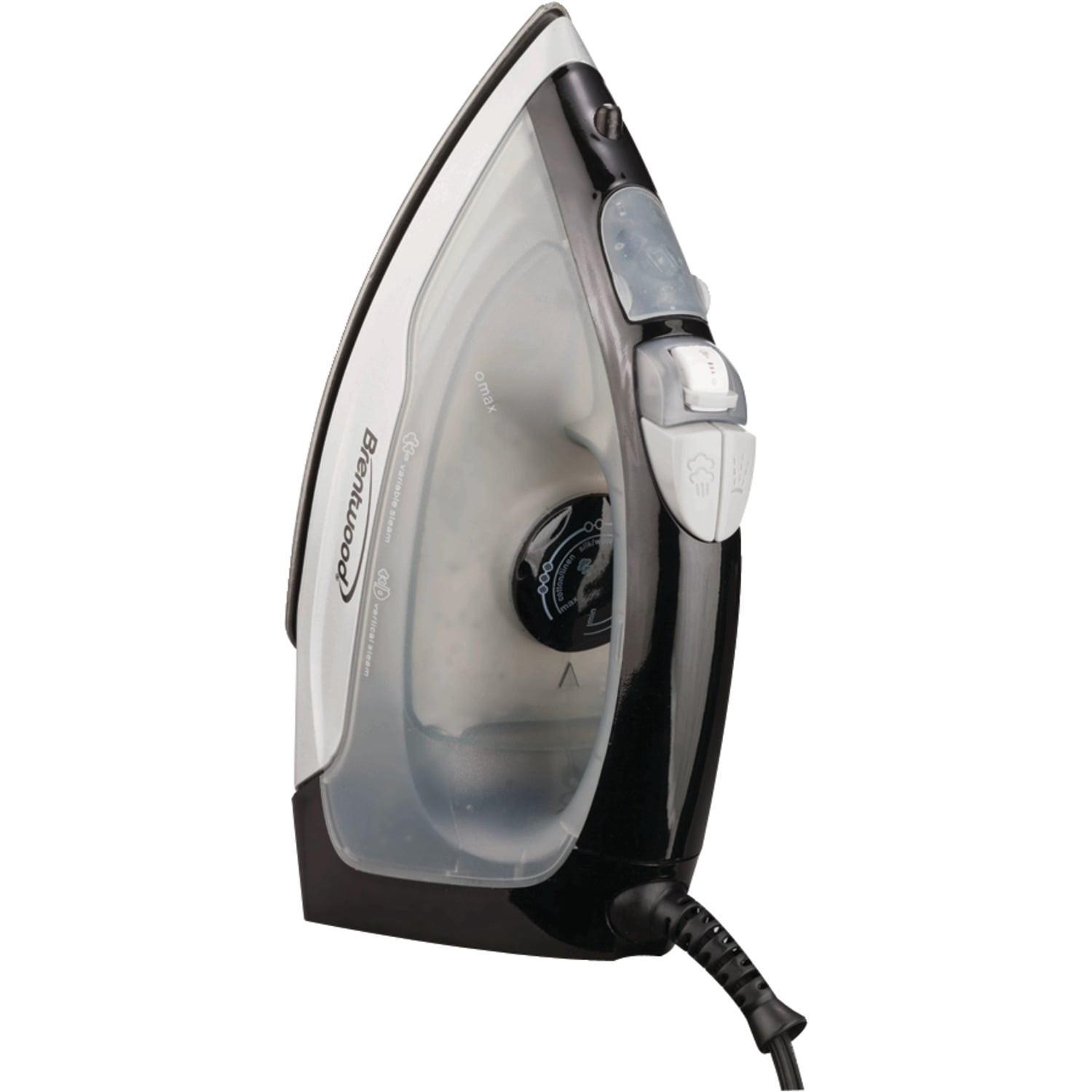 Brentwood Nonstick Steam Iron (Black), MPI-53PT
