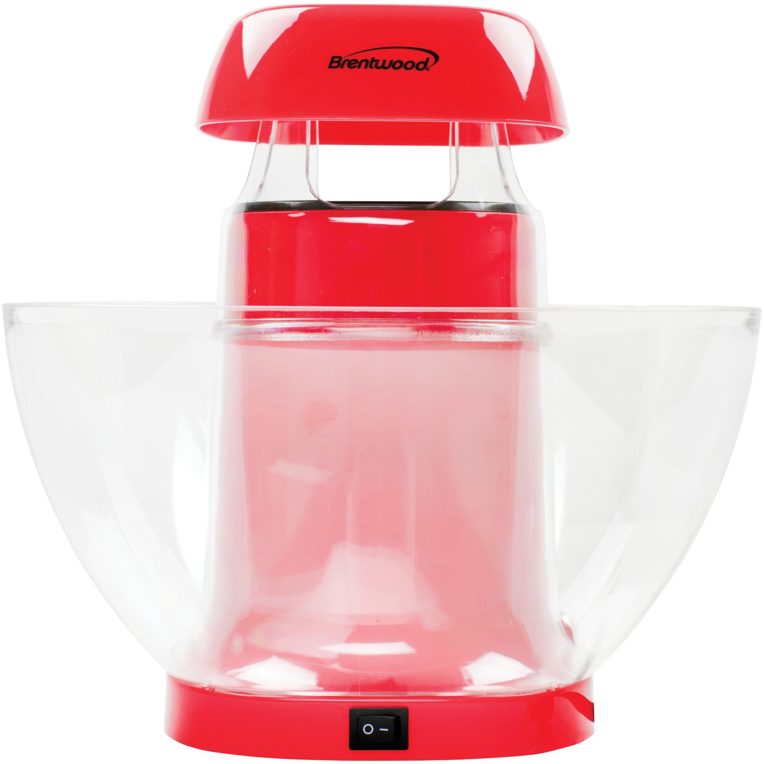 Brentwood Classic Striped 8 Cup Electric Hot Air Popcorn Maker , Red