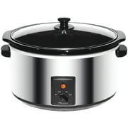 Brentwood SC-170S 8 Quart Slow Cooker, Stainless Steel