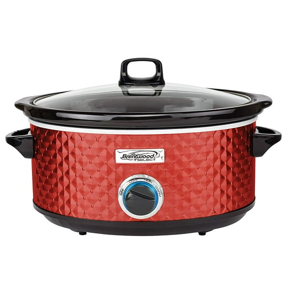 Brentwood Select SC -157R 7 qt -Crock Red Slow Cooker
