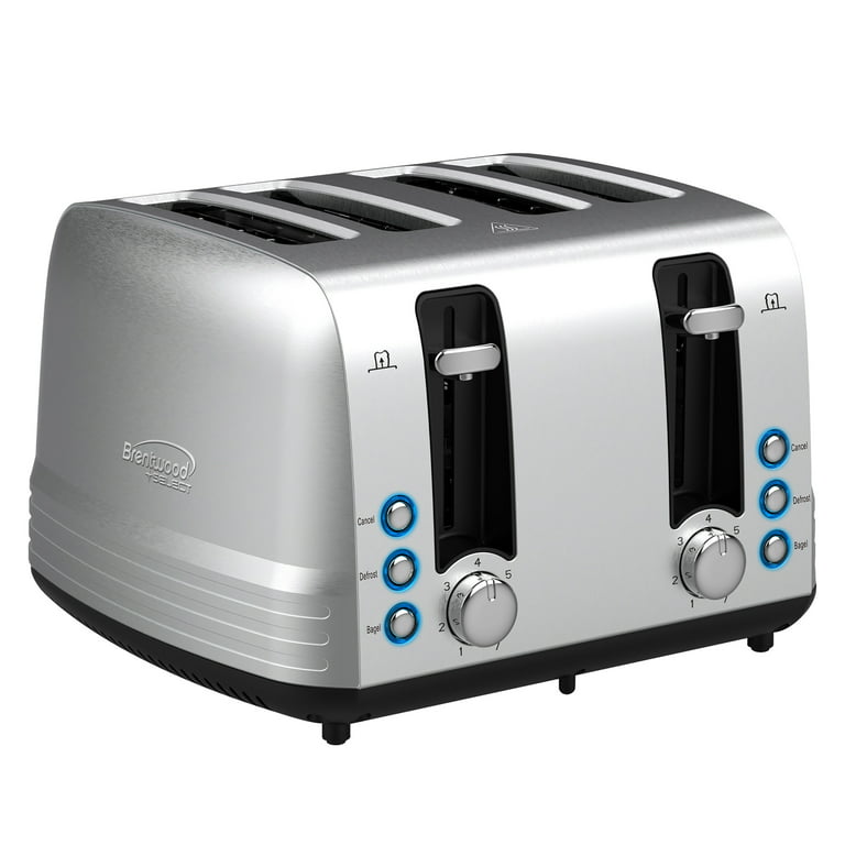BLACK+DECKER 4-Slice Silver 1500-Watt Toaster in the Toasters