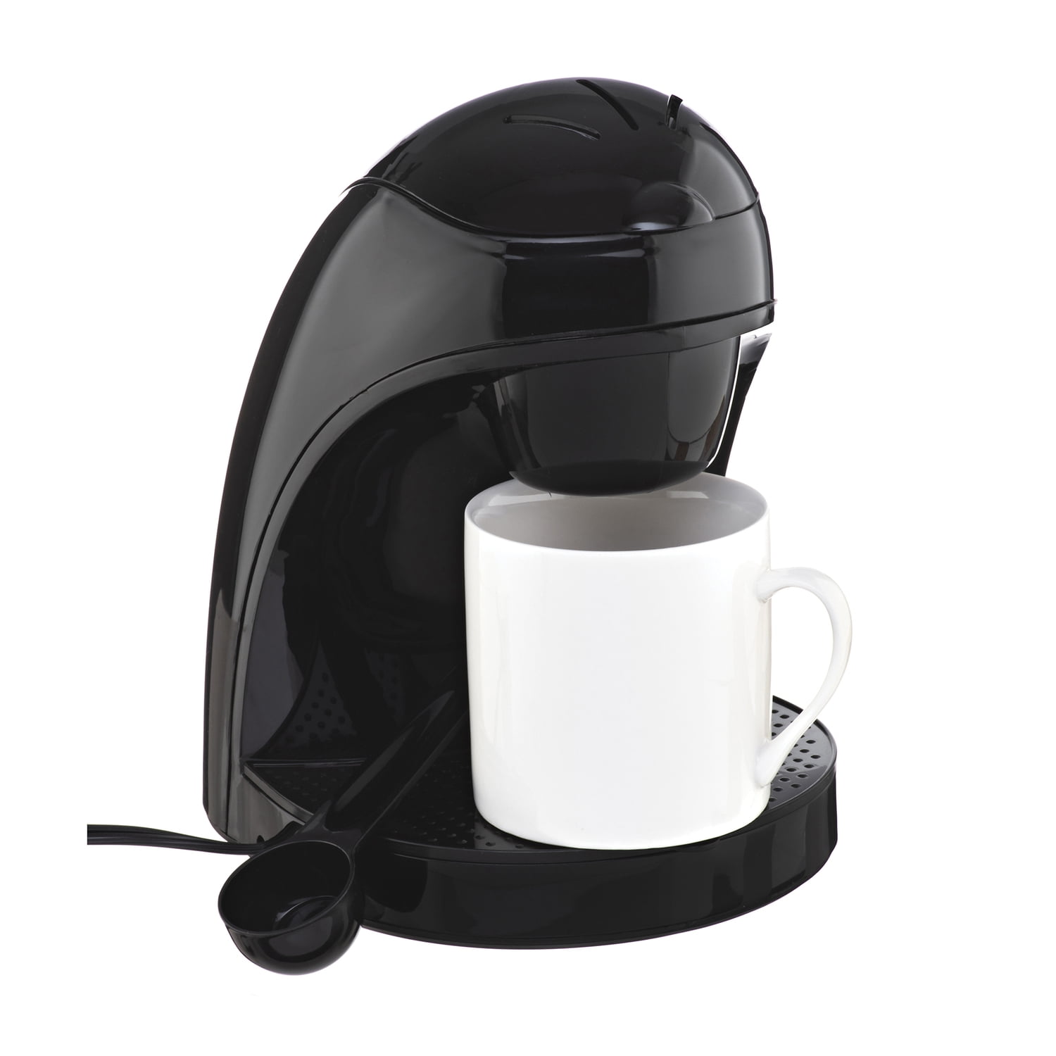 Brentwood Single-Serve Drip Coffee Maker with Ceramic Mug (Black), TS-112BPT