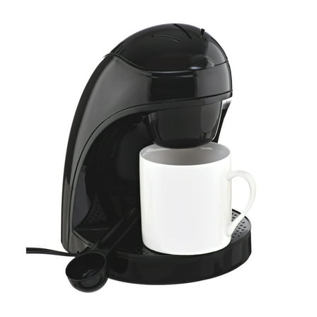 Brentwood Single-Serve Drip Coffee Maker with Ceramic Mug (Black), TS-112BPT