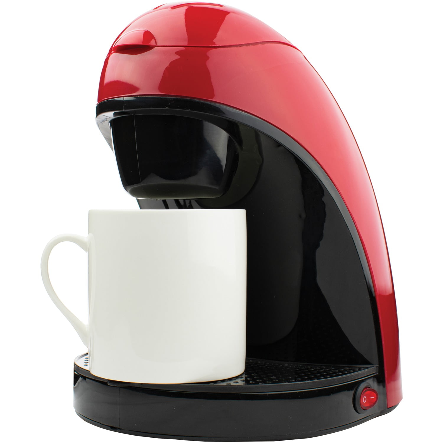 Brentwood Single-Serve Drip Coffee Maker with Ceramic Mug (Red), TS-112RPT