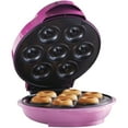 thumbnail image 1 of Brentwood TS-250 Non-Stick Mini Donut Maker Machine, Pink 8.75 x 4.5 x 9.75 inches, 1 of 10