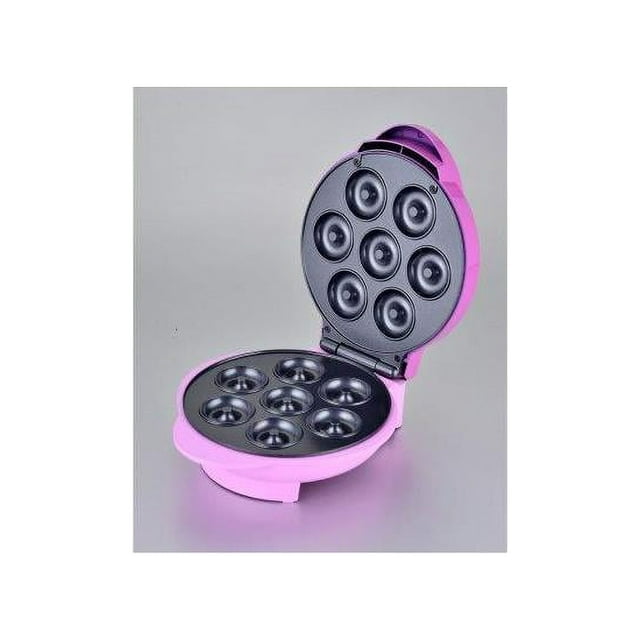 Brentwood TS250 NonStick Mini Donut Maker Machine, Pink 8.75 x 4.5 x