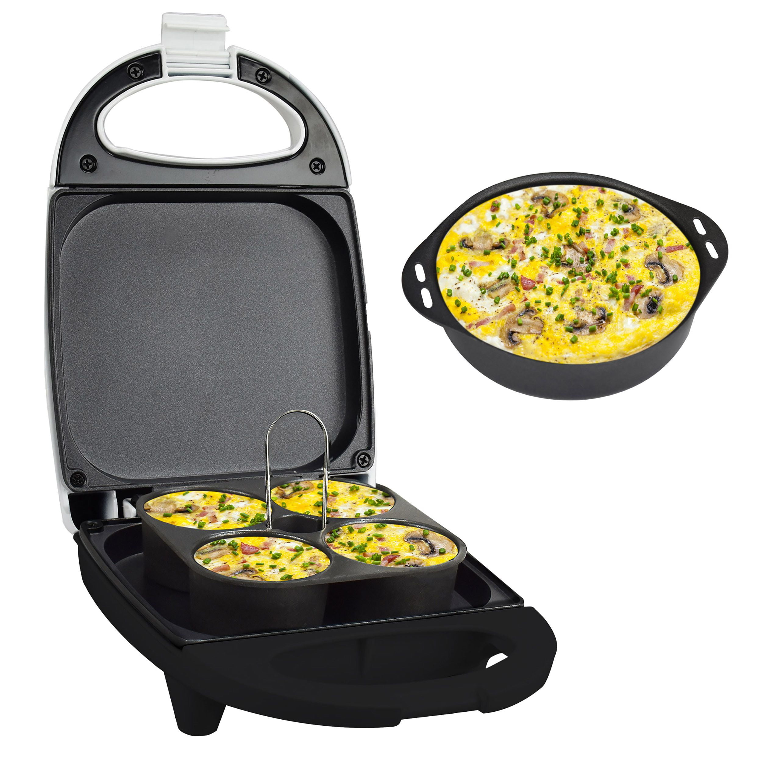 White Nonstick Mini Sous Vide Style Egg Bite Maker