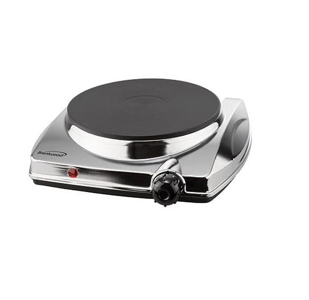 Brentwood Electric 1000w Single Hot Plate In Chrome Finish : Target