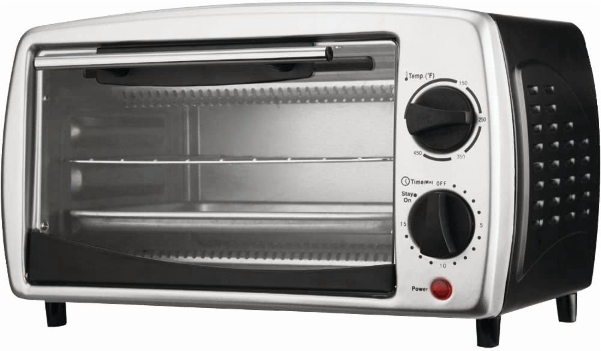 Brentwood TS-345B 4-Slice Toaster Oven Broiler Home, garden & living, black/silver, 9-liter (BW-TS345B)