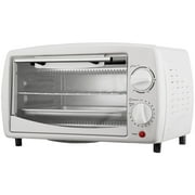 Brentwood TS-345W Stainless Steel 4 Slice Toaster Oven, White