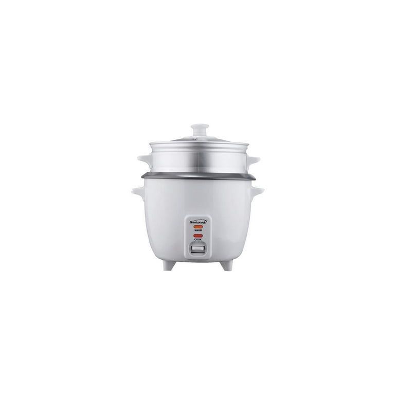 5-Cup White Rice Cooker with Food Steamer 5-Cup White Rice Cooker with Food Steamer