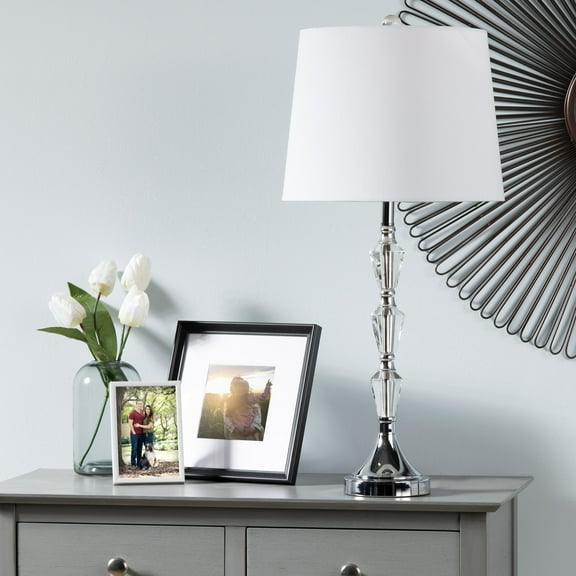 Brentworth 28.5" Table Lamp, Silver