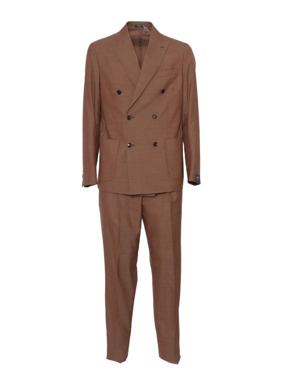 Tailored Double-Breasted Suit With Notch Lapel (Men's)