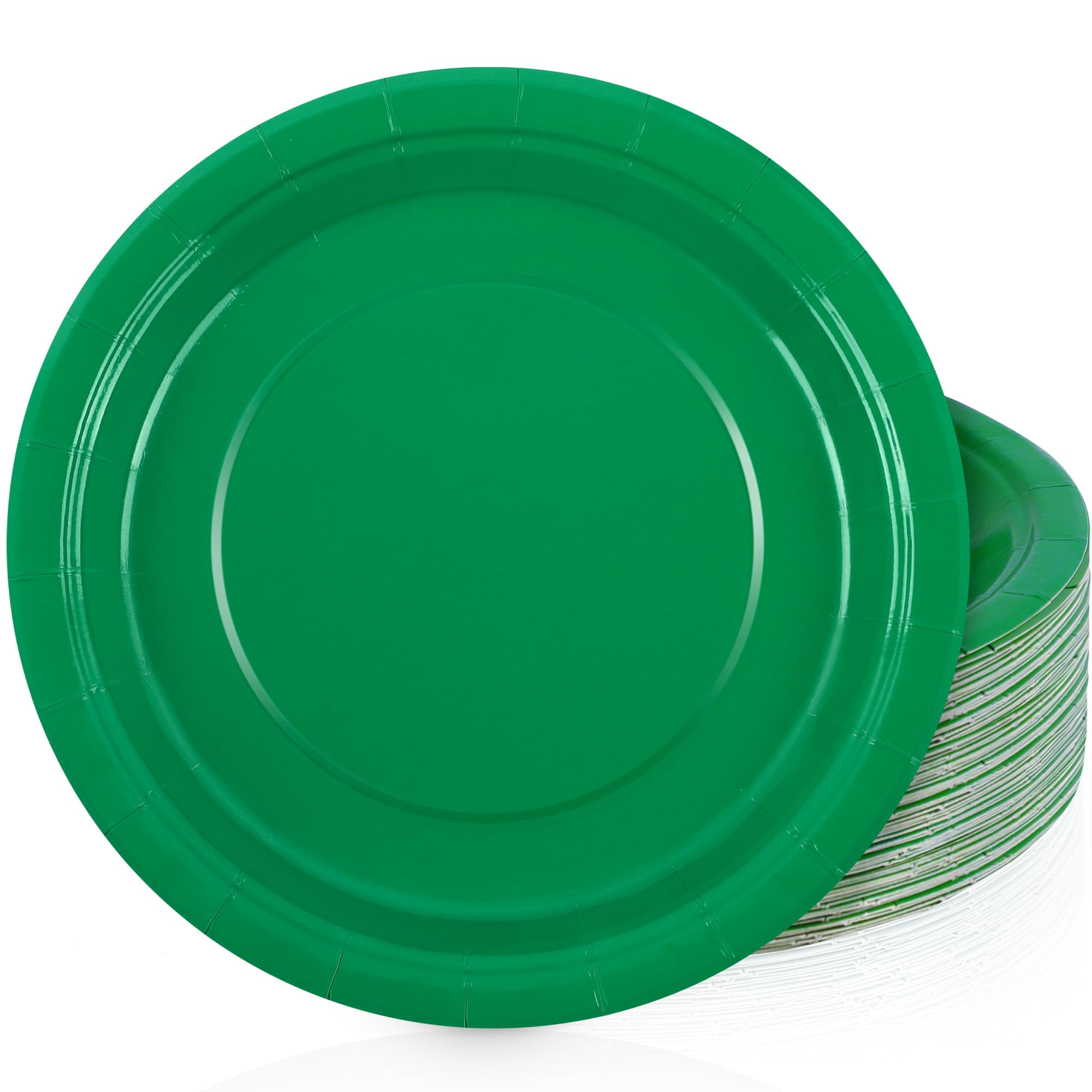 Breroa 72 Pieces 9 AIF4 Inch Green Paper Plates Disposable Heavy Duty breroa-72-pieces-9-aif4-inch-green-paper-plates-disposable-heavy-duty