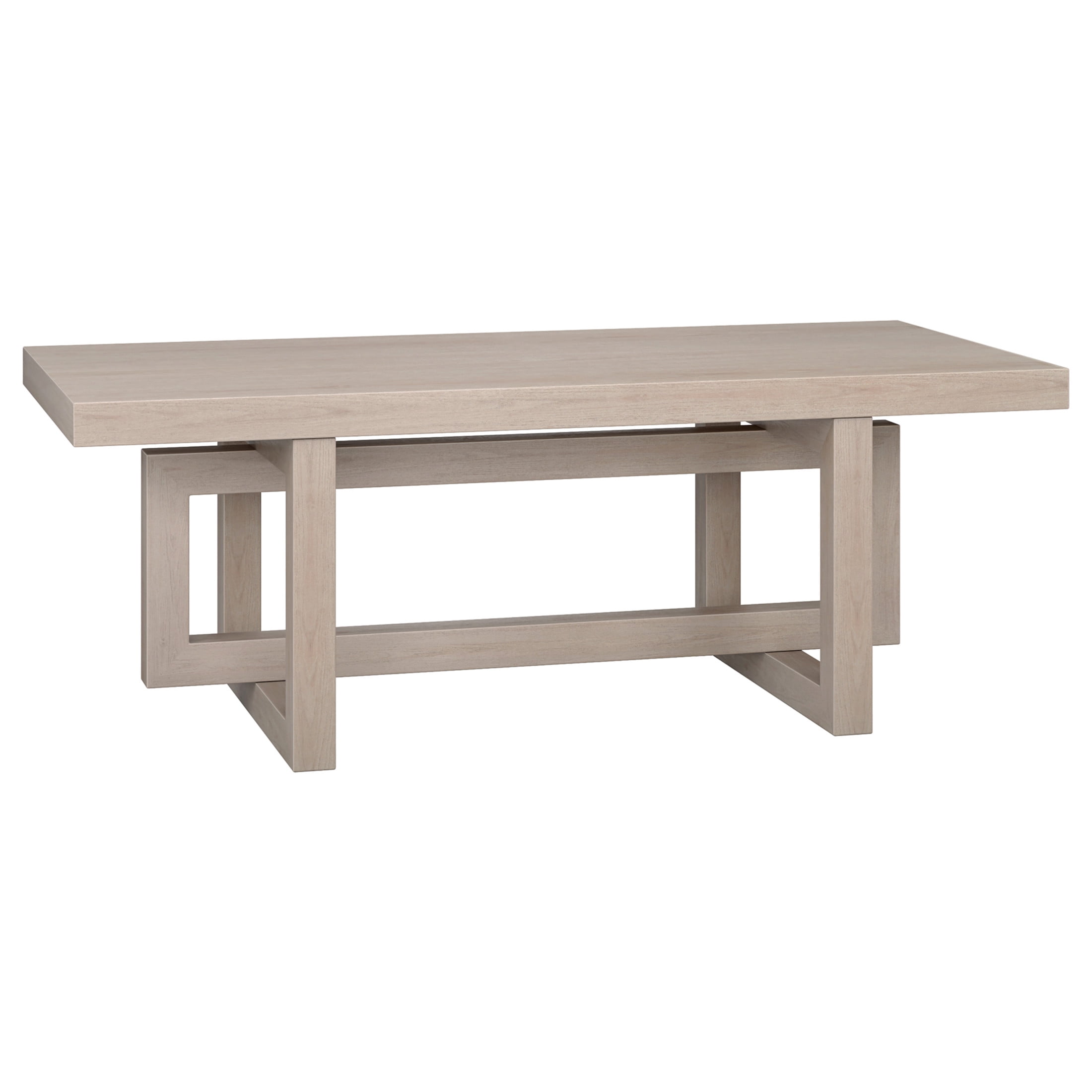 Evelyn&Zoe Modern/Contemporary 47" Wide Alder White Coffee Table