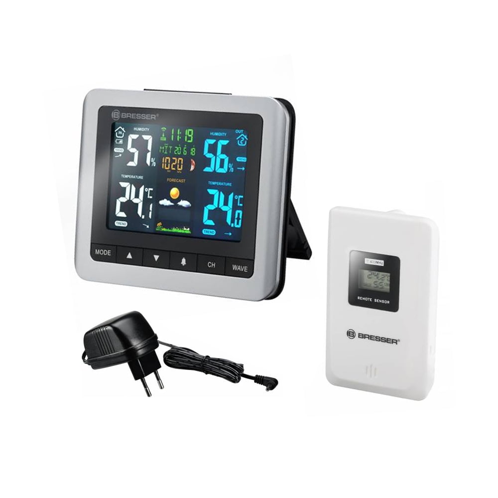 Bresser Meteotemp WTM Digital Color Weather Station With Outdoor Sensor