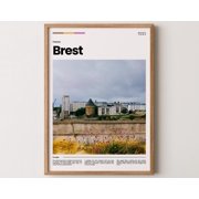 Brest Poster, Brest Print, Brest Photo, Brest Art, France Poster, France Print, Travel Poster Gift, 12x18 UNFRAMED