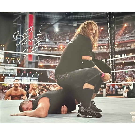 Bret Hart Signed Autographed 16x20 Photo JSA Authentication WWF #2