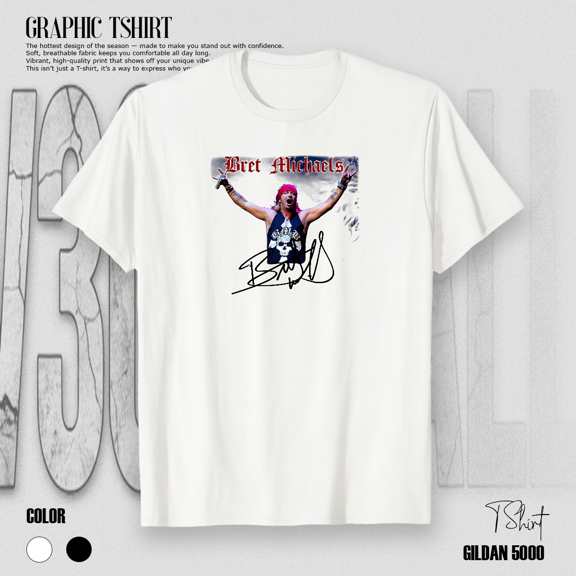 Bret Michaels Rare Concert Tour Country Rock Music Legend Unisex T-Shirt V41402, up to size 5XL