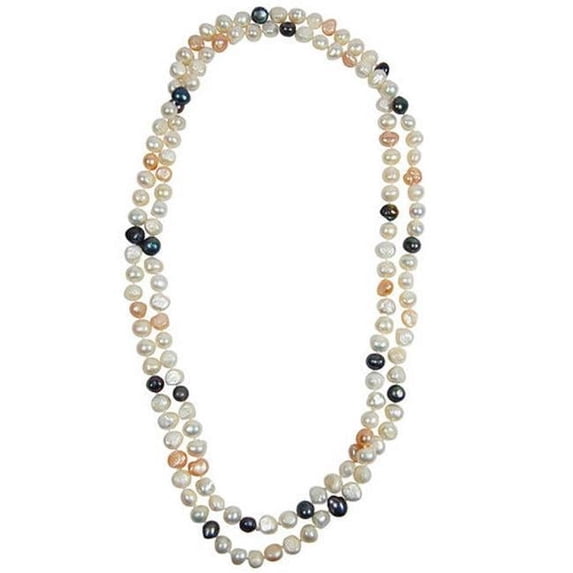 Bret Roberts Genuine 47 Inch Baroque Pearl Necklace
