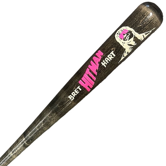 Bret The Hitman Hart Engraved Baseball Bat (Bret The Hitman Hart Engraved Baseball Bat)