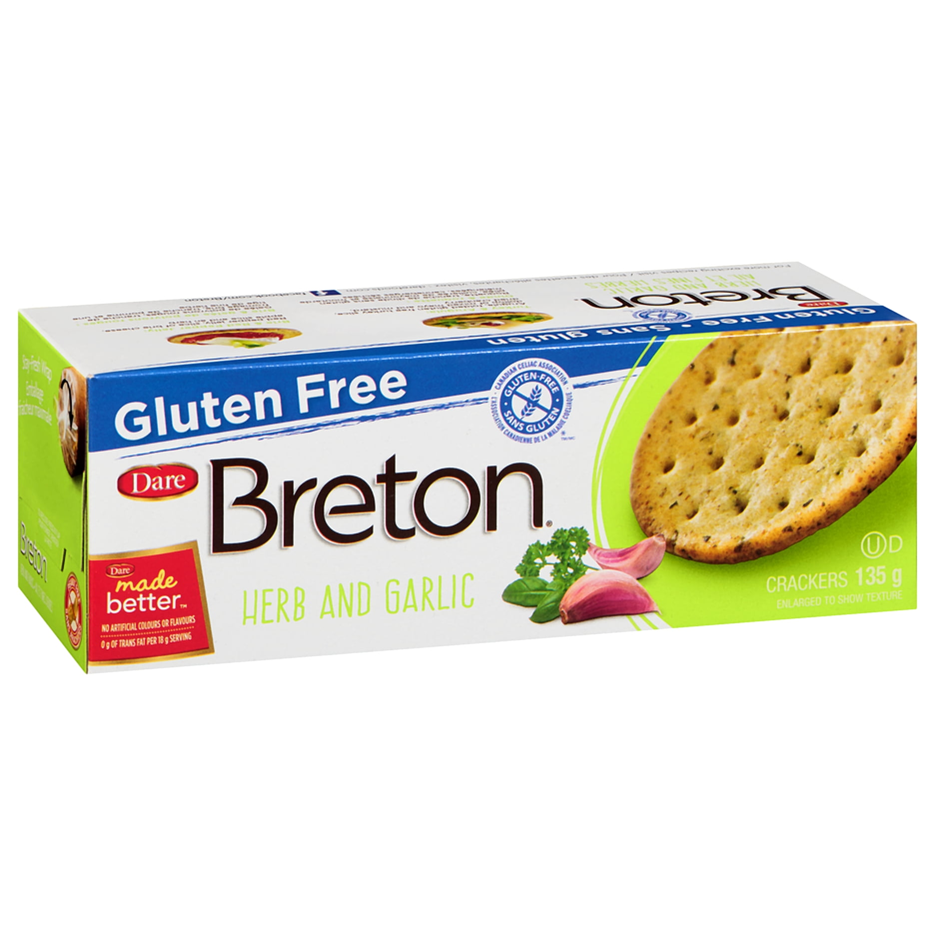 Breton/Dare Crackers Herb And Garlic, 4.76 Oz