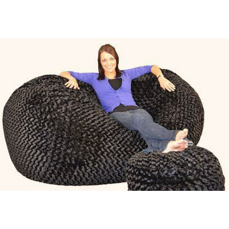 Breton Large Bean Bag Chair Lounger Double stitched seams for added durability Removable Cover Yes