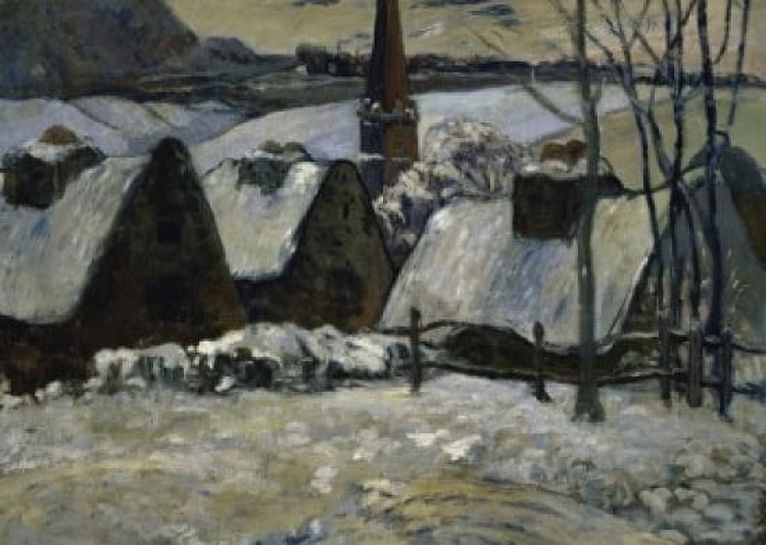 Breton Village in the Snow 1894 Paul Gauguin (1848-1903French) Musee dOrsay Paris Canvas Art - Paul Gauguin (18 x 24)